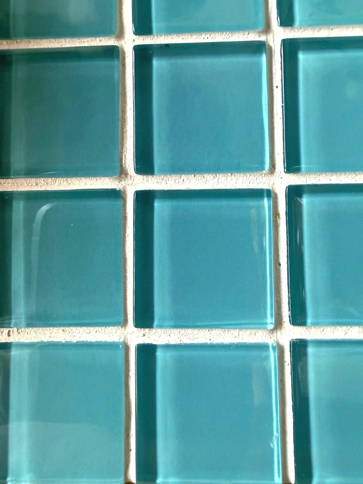 Handcrafted Teal Mosaic Tile Planter | Modern Boho Indoor Pot with Drip Tray